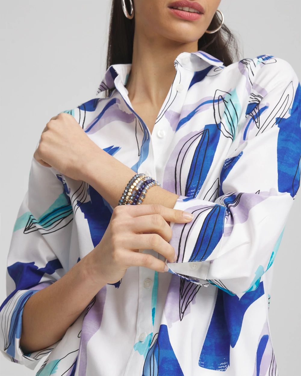 No Iron™ Coastal Stretch Shirt | Chico's No Iron™ Coastal Stretch Shirt | Chico's